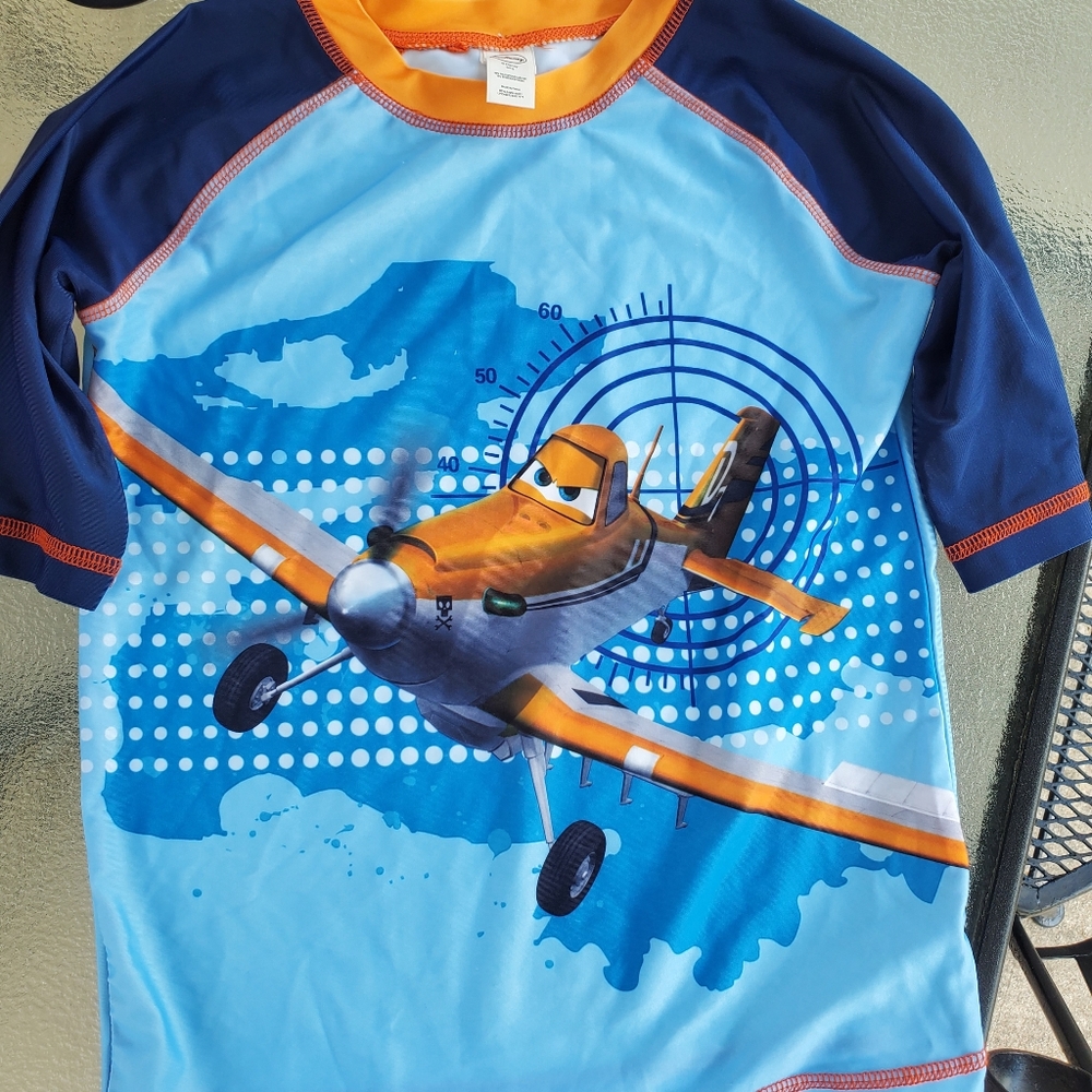 Disney Planes swim shirt